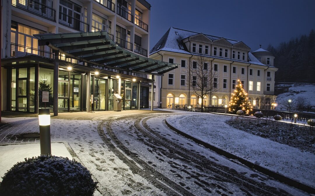 hotel, winter, season